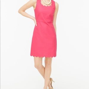 NWT J Crew Factory Sleeveless Scalloped Dress Sz10